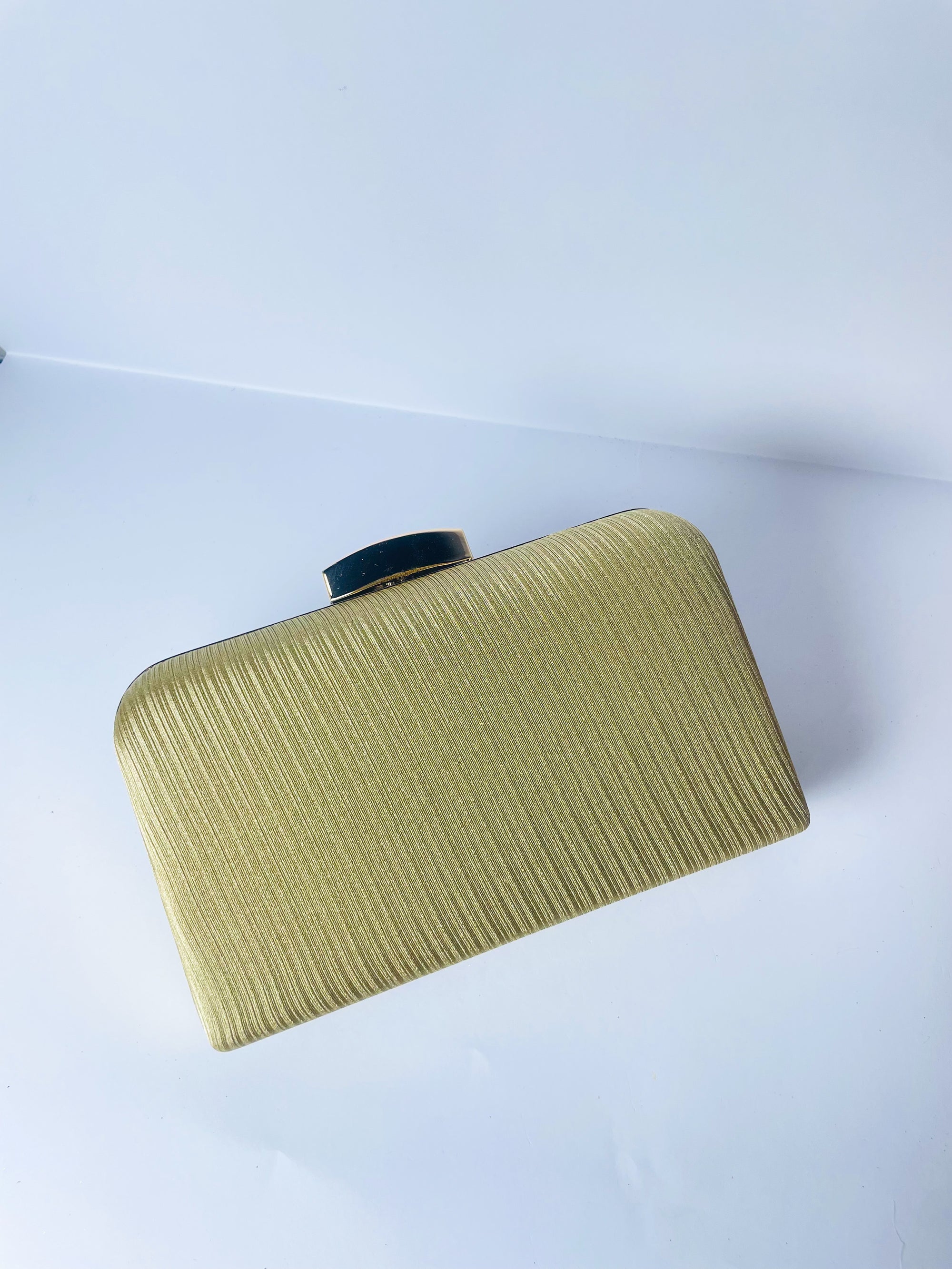 Stria Pleated Box Clutch