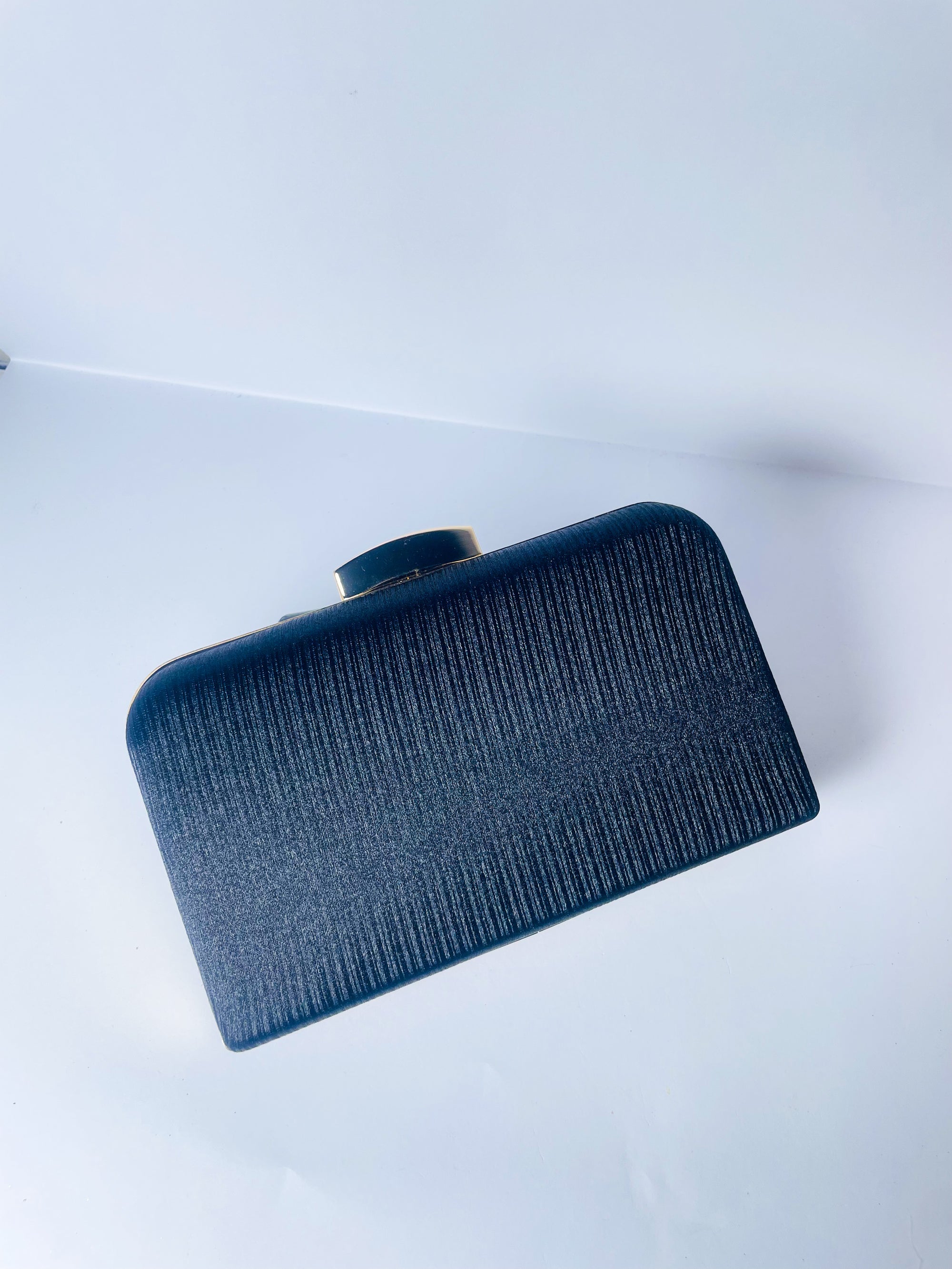 Stria Pleated Box Clutch